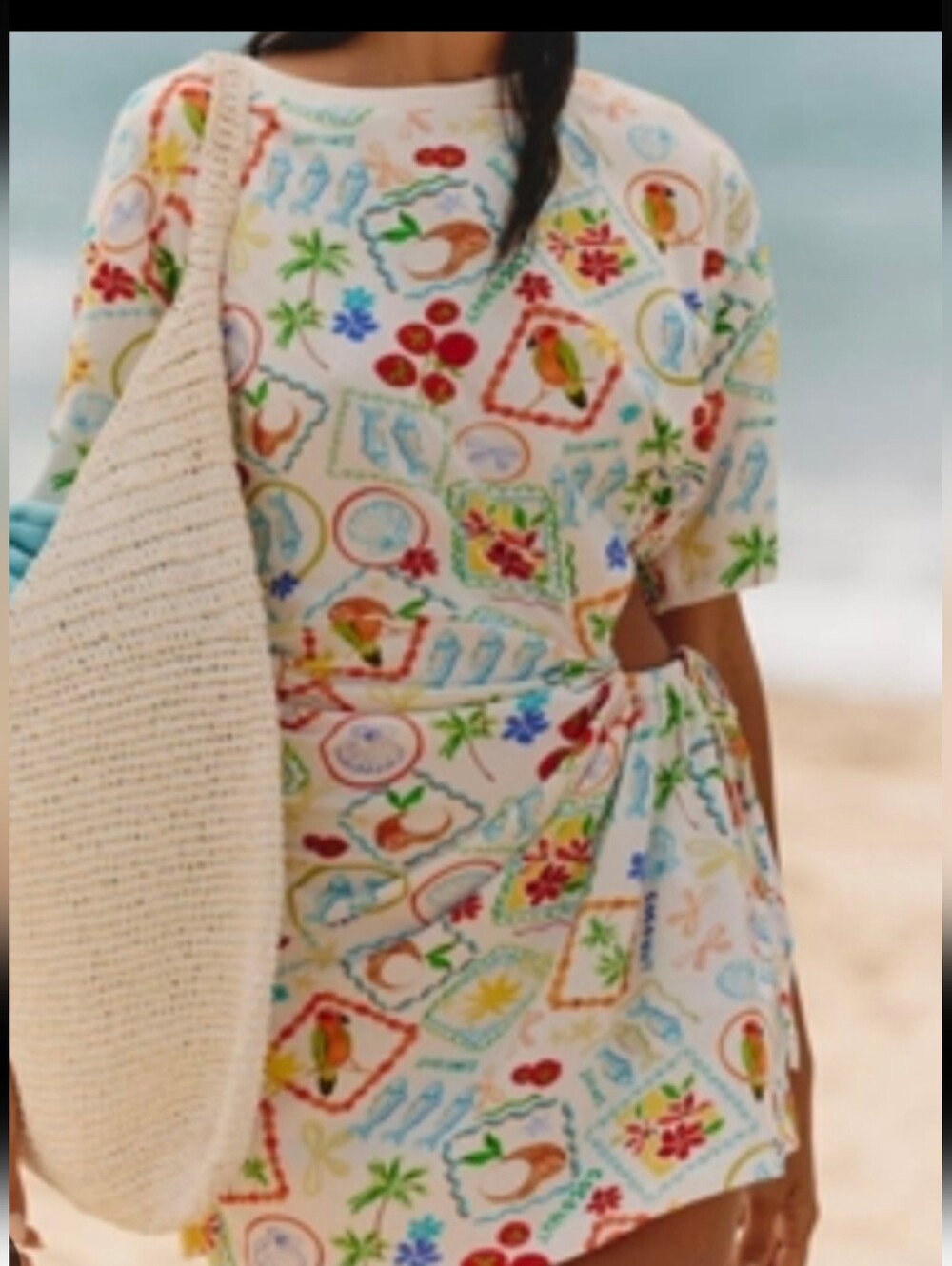 NWT☆ Anthropologie side Open  Tee Dress / Size XL
